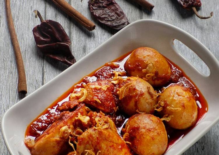 Resep Ayam  Telur Masak  Habang  otentik khas Banjarmasin 