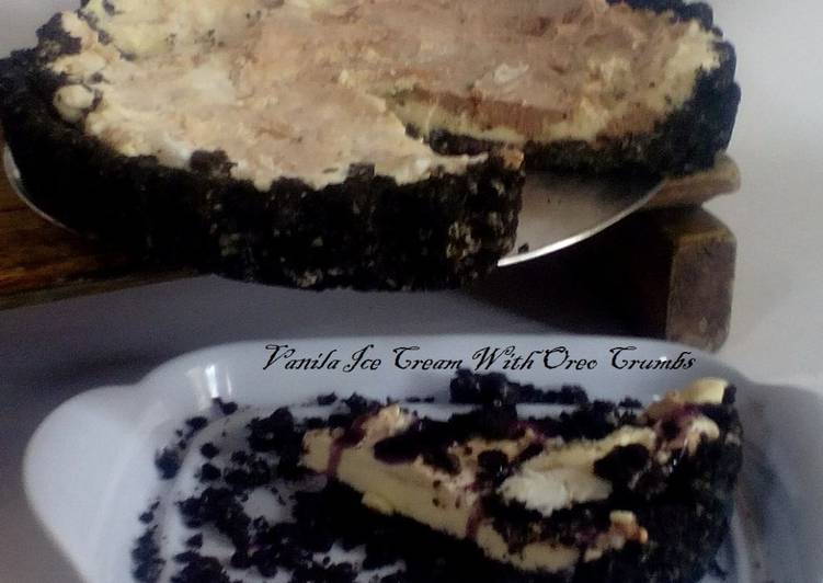 resep masakan Vanila Ice Cream With Oreo Crumbs