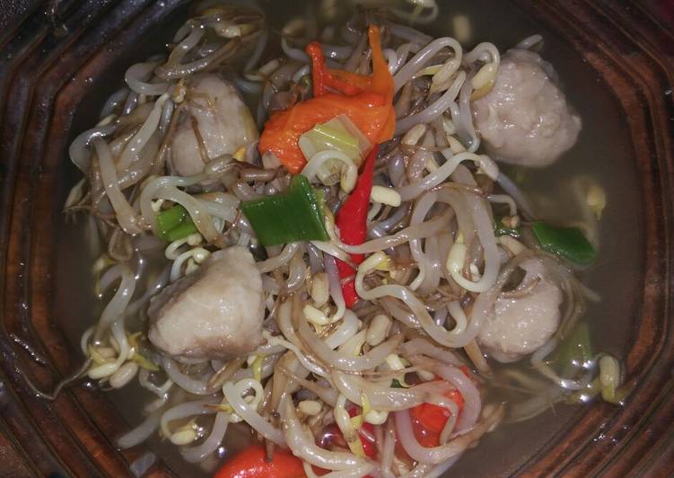 resep lengkap untuk Sop toge super hot