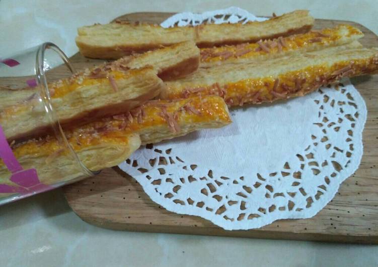 resep masakan Cheese stik pastry home Made