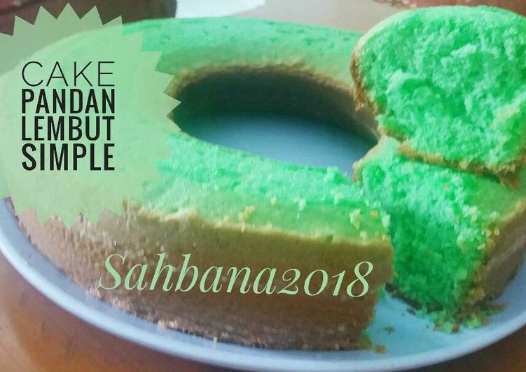 resep makanan Cake Pandan Lembut Simple