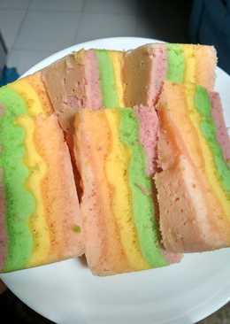 Rainbow cake alakadarnya