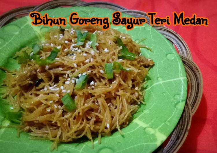 resep Bihun Goreng Sayur Teri Medan (u anak intoleran susu sapi)