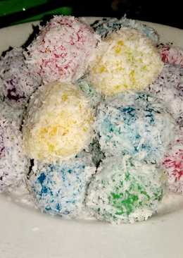 Klepon Rainbow (mudah,rasa enak dan pas serta anti gagal)