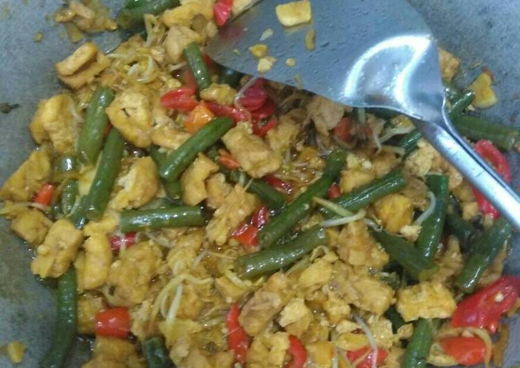 resep masakan Oseng Tempe Kacang Tahu Tauge