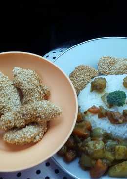 Ayam katsu kari (chicken katsu curry)