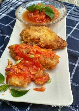 Ayam Geprek pedas ala MR