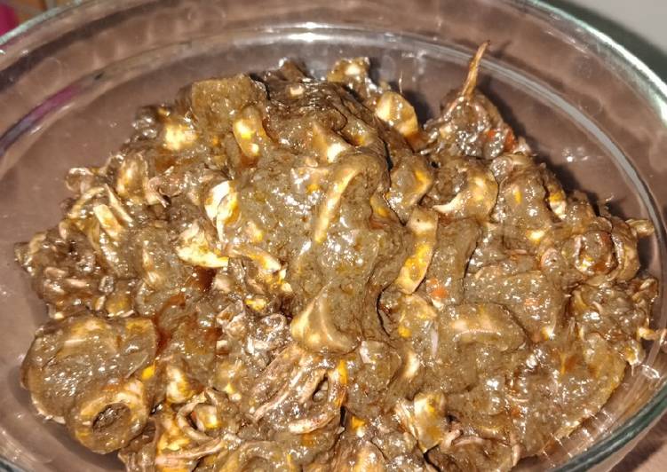 Cumi asin tinta saus padang