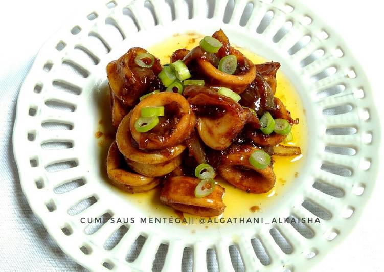 cara membuat Cumi saus mentega