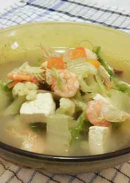 Sop Udang Tahu simpel