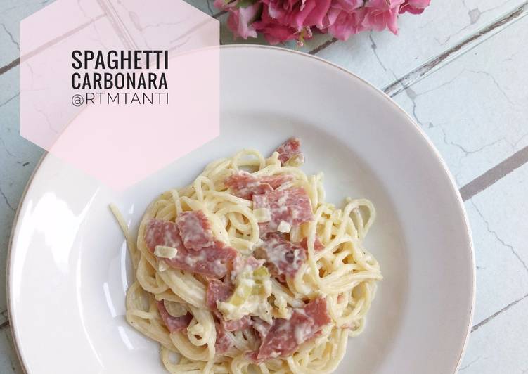 gambar untuk resep makanan Spaghetti Carbonara
