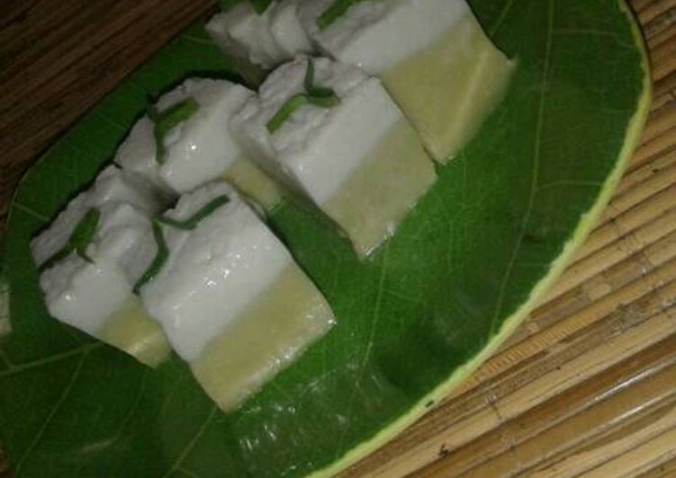 resep lengkap untuk Kue tepung beras pandan kukus/ wadai sumapan #bantumantenbaru