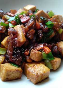 Beef tofu stir fry