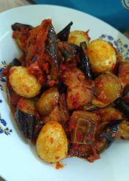 Balado terong, telur, ikan asin dan jengkol ðŸ˜ðŸ˜