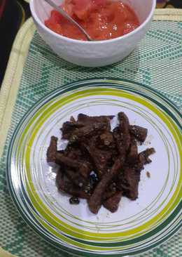 Tumis sapi asam pedas