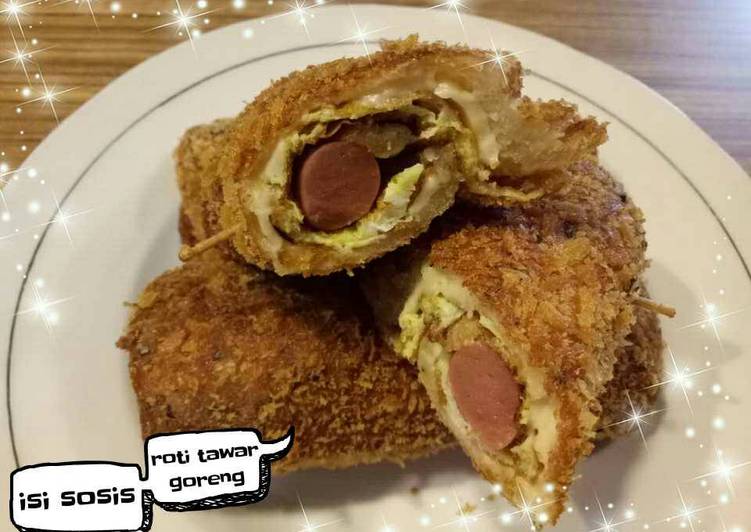 gambar untuk resep Roti tawar goreng isi sosis