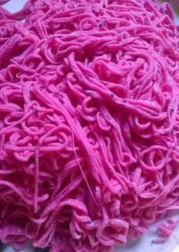 Mie buah naga Home made