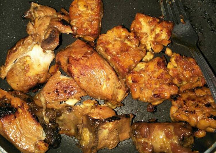 bahan dan cara membuat Ayam Bakar Teflon Gempil