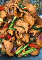 Daging tumis korea hot pepper sauce