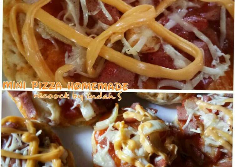 resep makanan Mini Pizza homemade