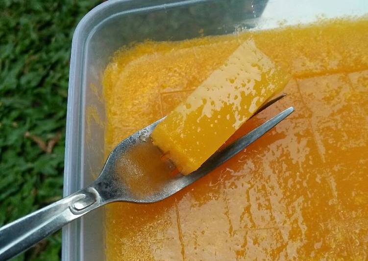 resep lengkap untuk Agar-agar Puree Mangga