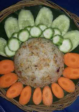 Nasi tutug tempe