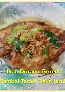 Ikan Dorang Goreng Sambal Terasi Daun Jeruk