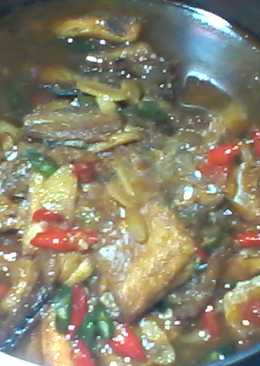 Oseng ikan asin kecap