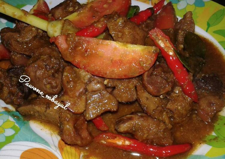 Resep Krengsengan Hati Ampela Ayam - Pawone_mbayul