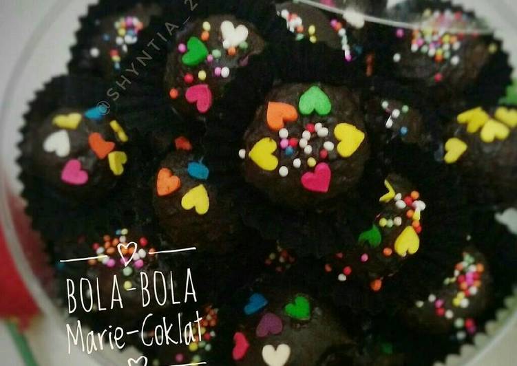 gambar untuk resep makanan Bola-bola Marie-Coklat