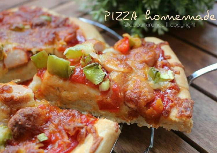 gambar untuk resep makanan P I Z Z A homemade (No mixer)