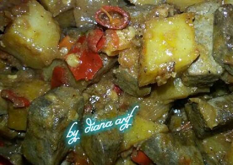 resep makanan Sambel goreng ati sapi cs kentang.??