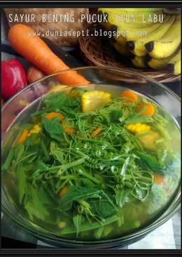 Sayur Bening Pucuk Daun Labu