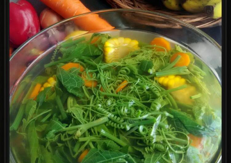 resep Sayur Bening Pucuk Daun Labu