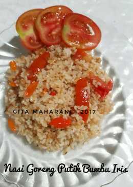 Nasi Goreng Putih Praktis Bumbu Iris