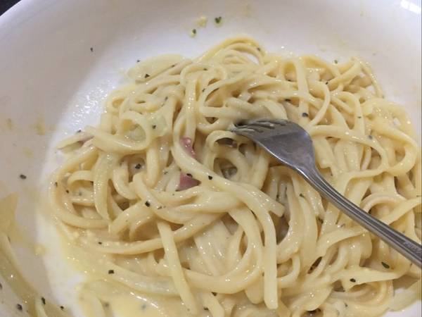 Fettuccine carbonara