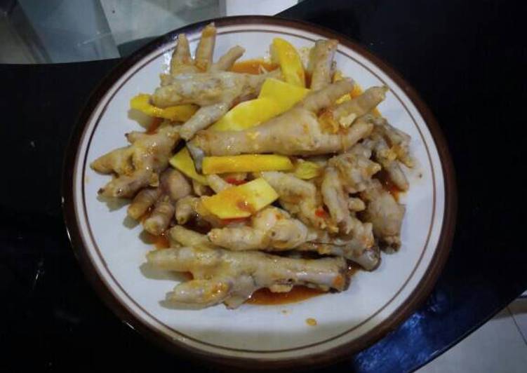 gambar untuk resep makanan Ceker Ayam Asam-Manis