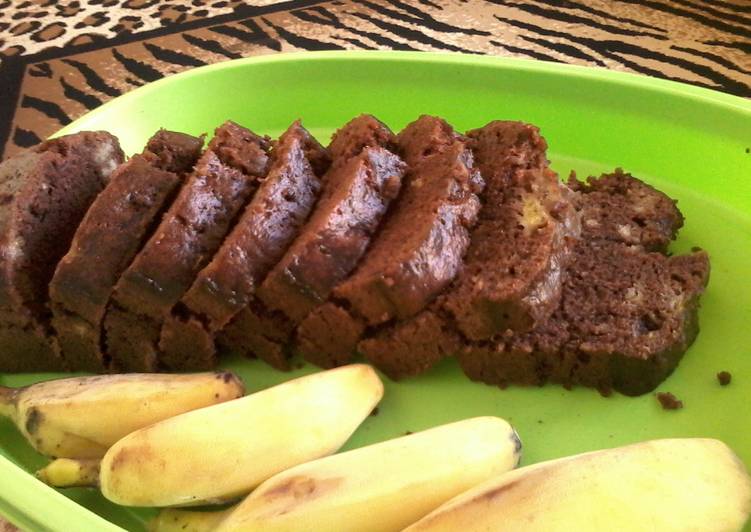 resep lengkap untuk Brownies pisang kukus irit (takaran sendok makan)