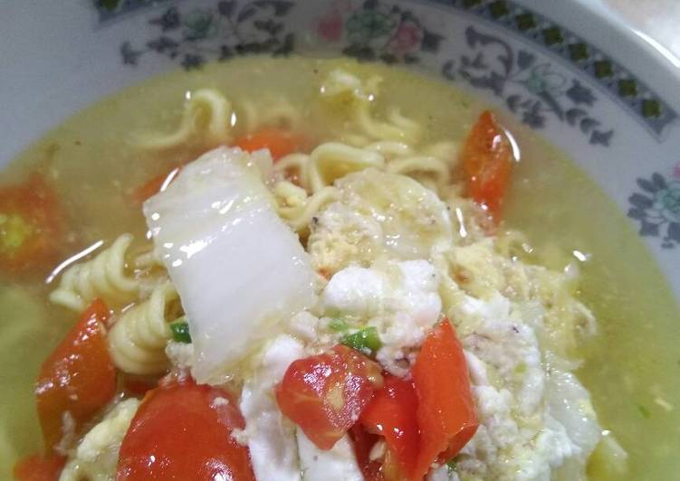 resep Mie kuah jowo super pedess.