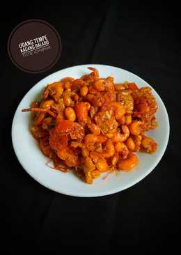 Udang Tempe Kacang Balado