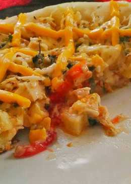 Pizza teflon topping ayam tahu no msg lembut & empuk tanpa telur