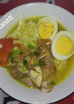 Soto ayam bening ala Indi