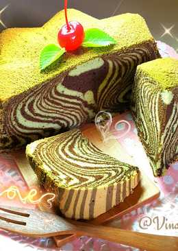 Chocolate Matcha Zebra Cake ð