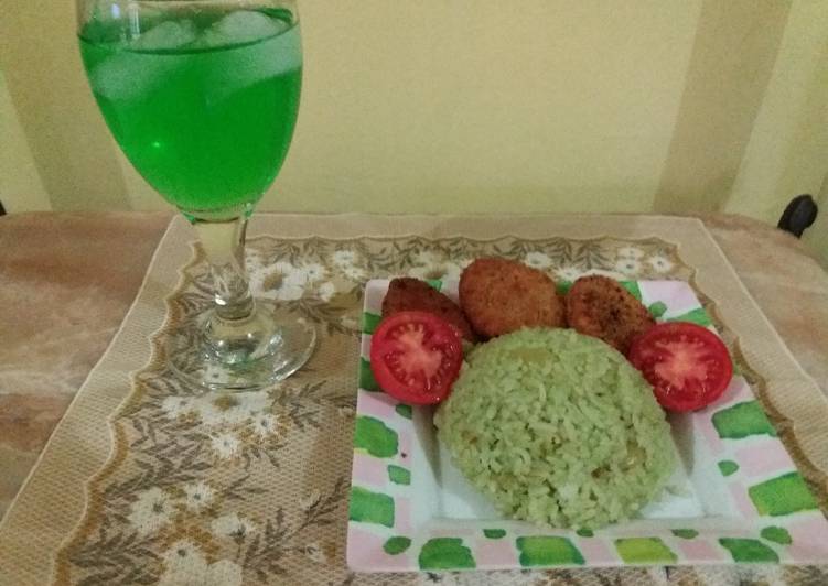 bahan dan cara membuat Nasi Goreng Hijau Pandan