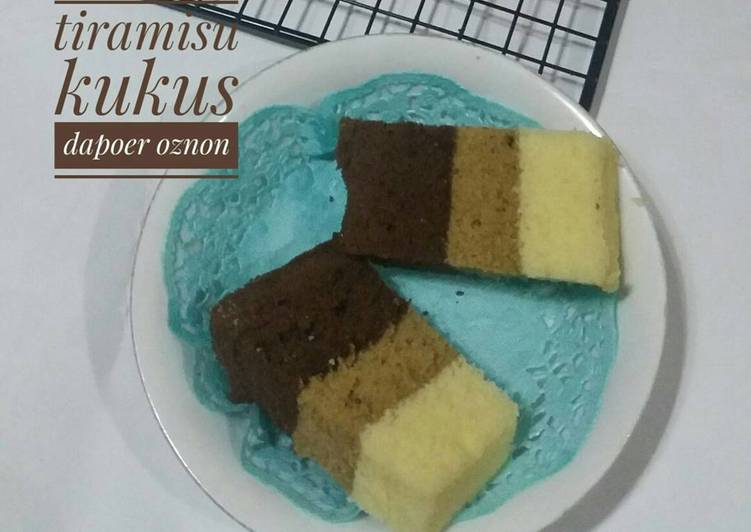 resep masakan Bolu Kukus Tiramisu #AOP_platingbarengbolukukus