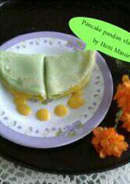 Pancake pandan vla mangga