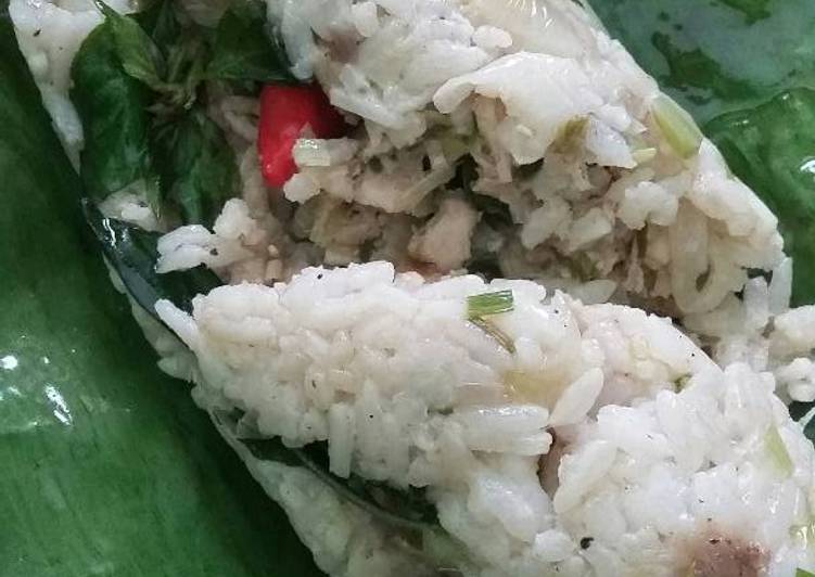 gambar untuk cara membuat Nasi Bakar simpel