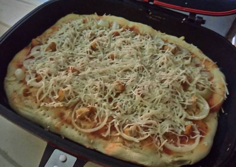 gambar untuk cara membuat Simple Pizza Happycall Pan