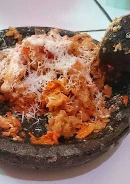 Ayam Geprek Meler Keju Mozarella