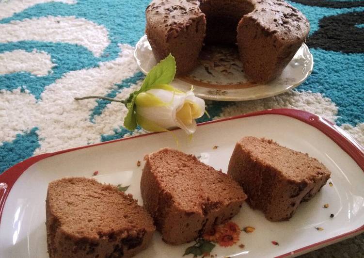 Resep Bolu nutrijell cokelat tepung beras (oven dan kukus)